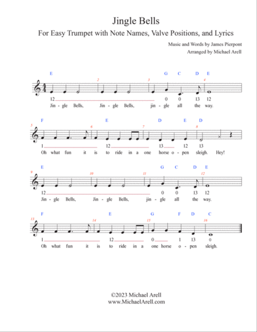 Jingle Bells--Trumpet Trumpet Solo scores gallery preview page 2
