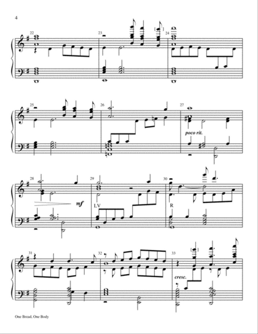 One Bread, One Body 5-Octaves scores gallery preview page 11