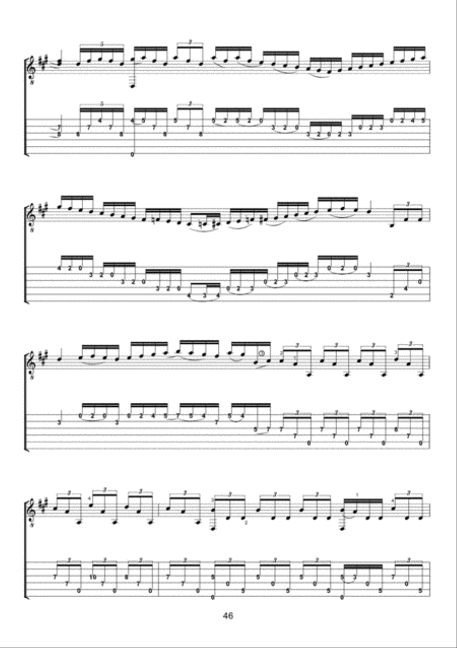 Alma (Rodeña) from 'Suite de Flamenco' for Guitar Solo Classical Guitar scores gallery preview page 3