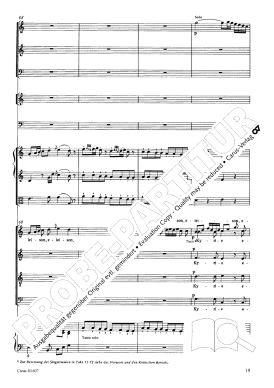 Mass in time of war (Missa in tempore belli) 4-Part scores gallery preview page 30