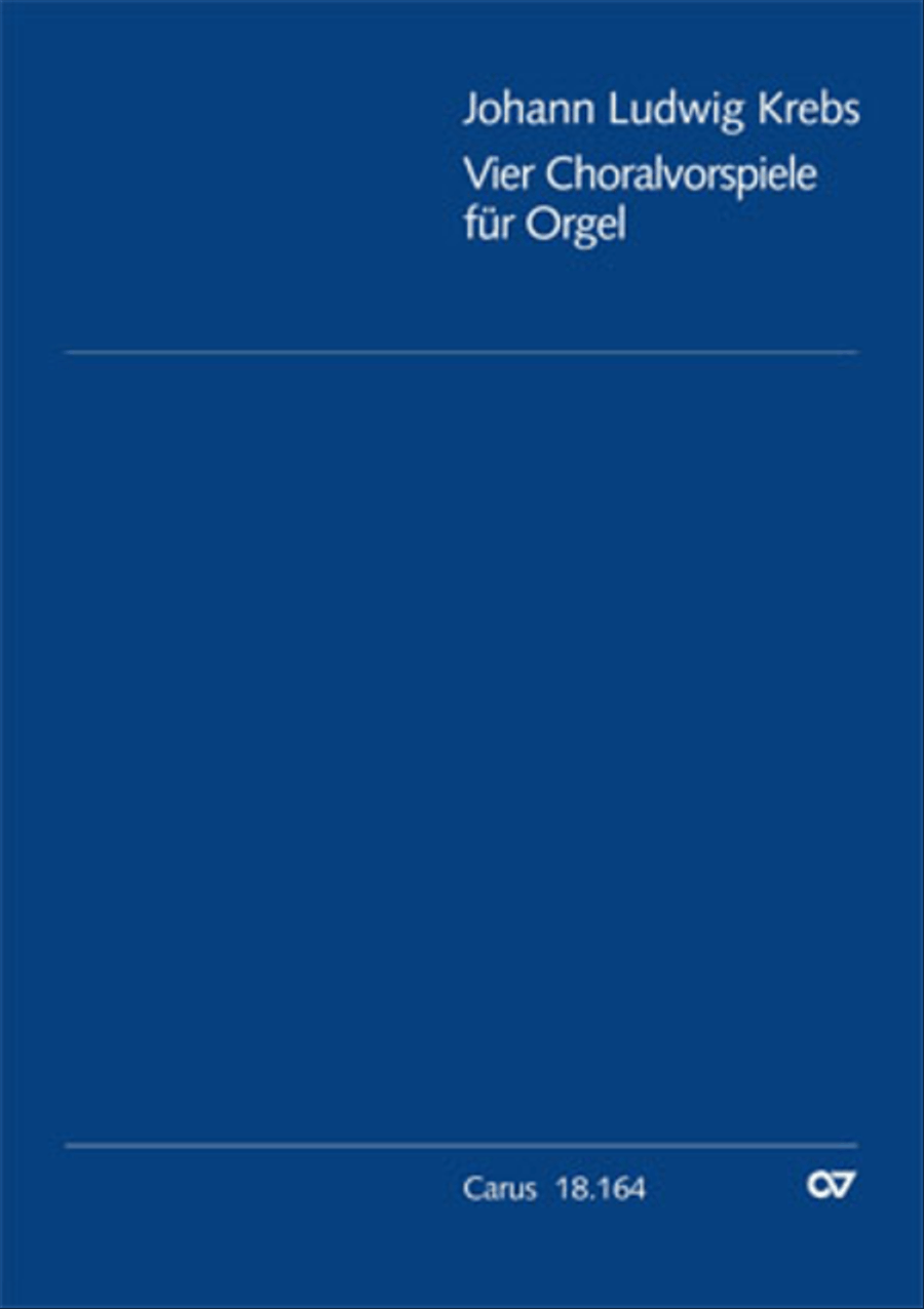 Krebs: Four Chorale Preludes Organ Solo scores gallery preview page 1
