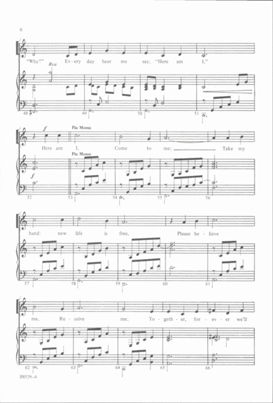 From the Day You Were Born Unison Choir scores gallery preview page 5