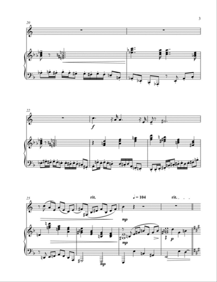 Sonata No. 2 for Horn and Piano Chamber Music scores gallery preview page 5