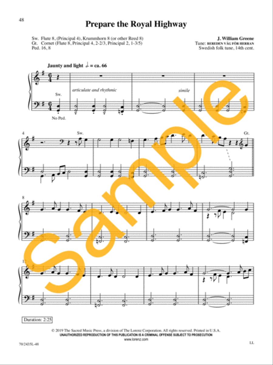 Easy Organ Library, Vol. 74 Organ Solo scores gallery preview page 18