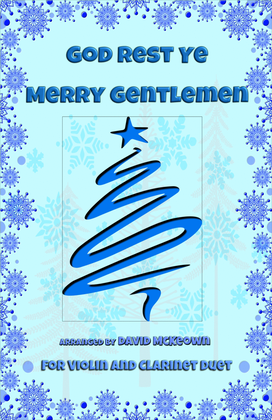Book cover for God Rest Ye Merry Gentlemen, Jazz Style, for Violin and Clarinet Duet