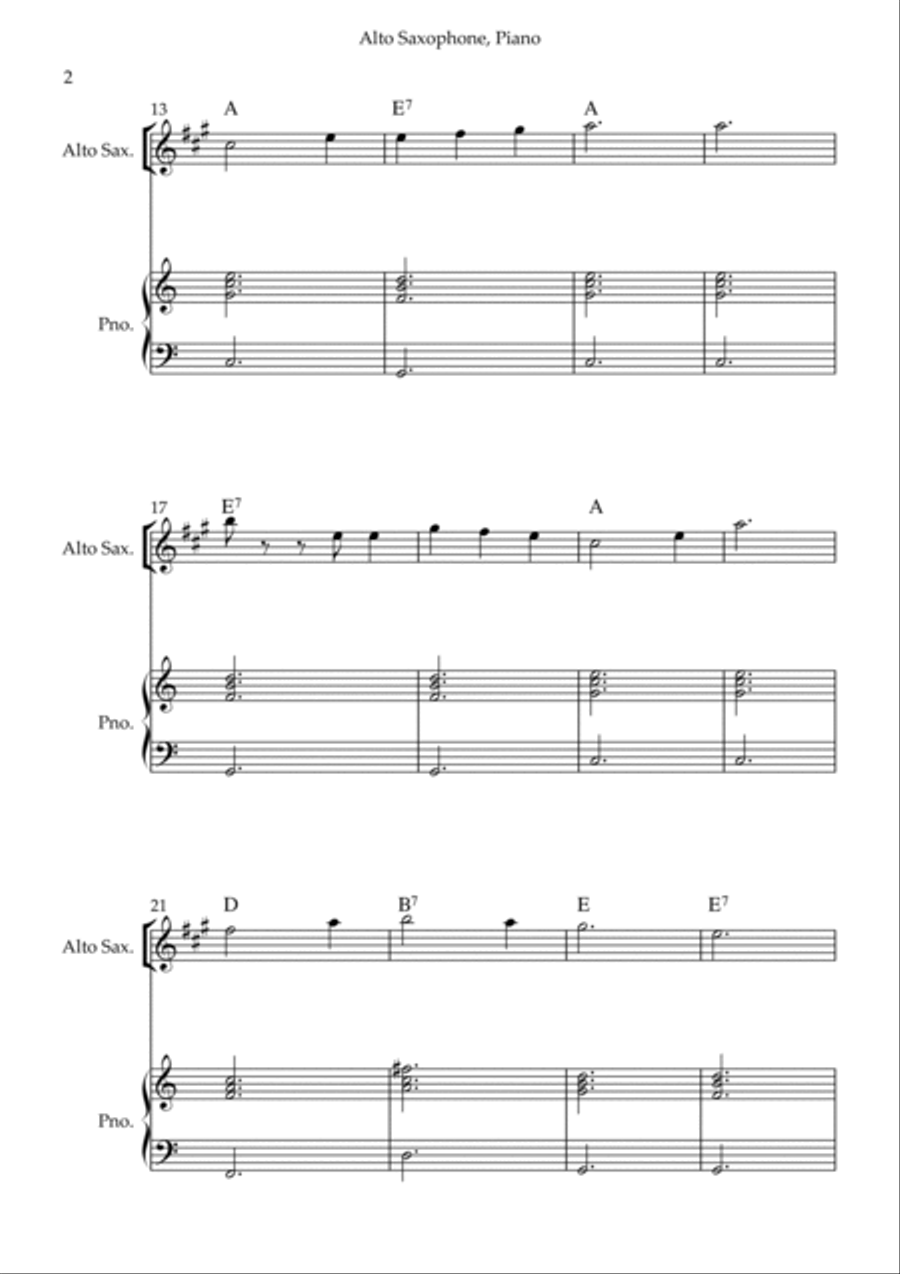 Edelweiss Alto Saxophone scores gallery preview page 2