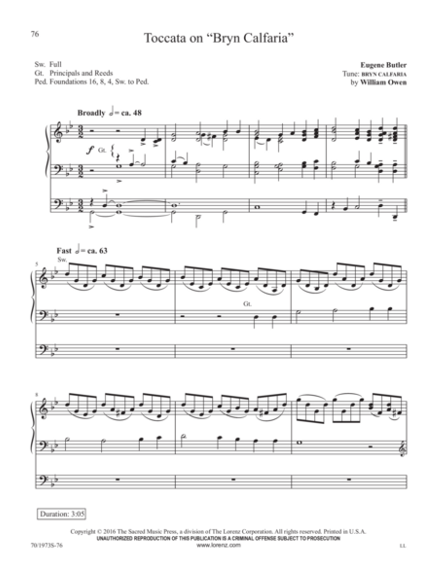 A Eugene Butler Organ Treasury Organ Solo scores gallery preview page 18