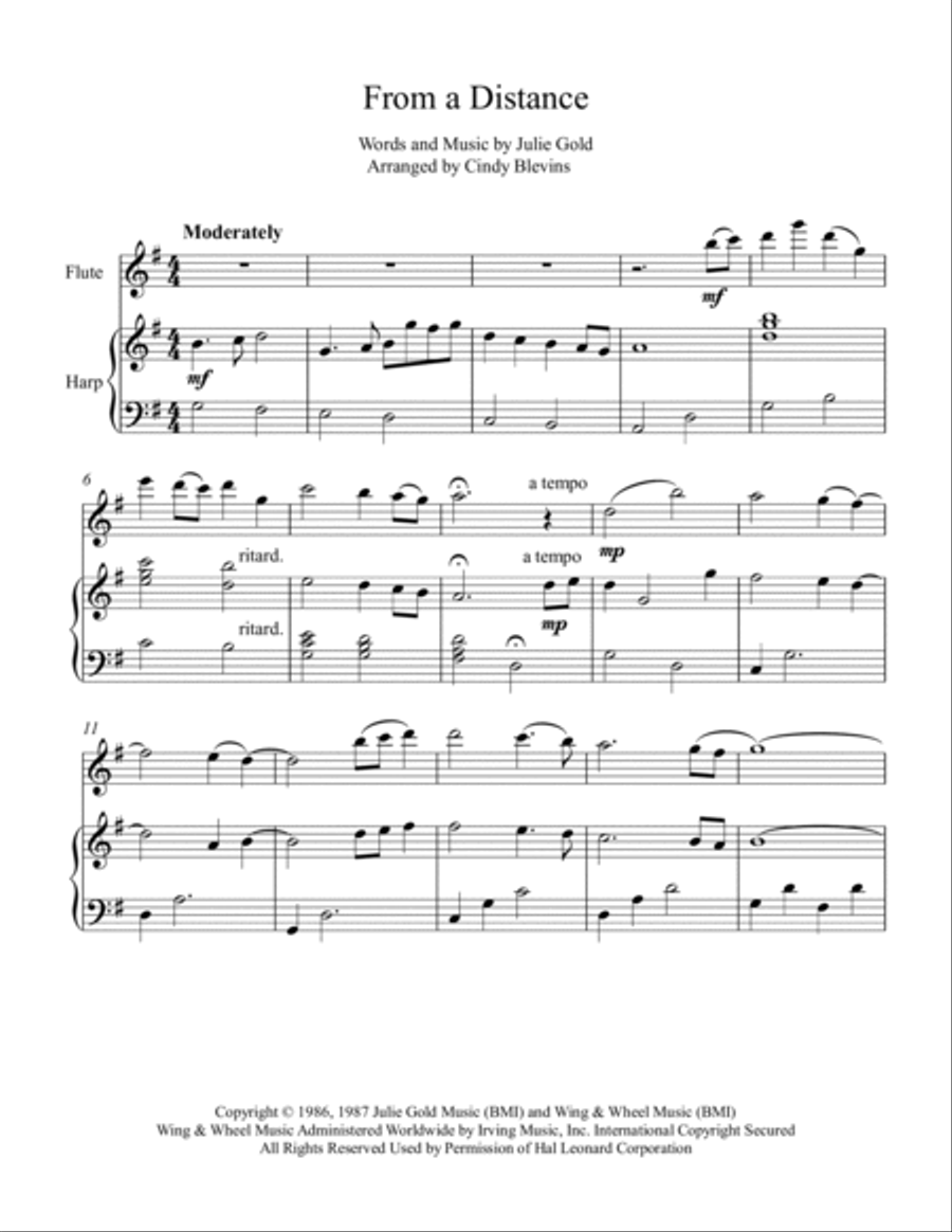 From A Distance Flute scores gallery preview page 2