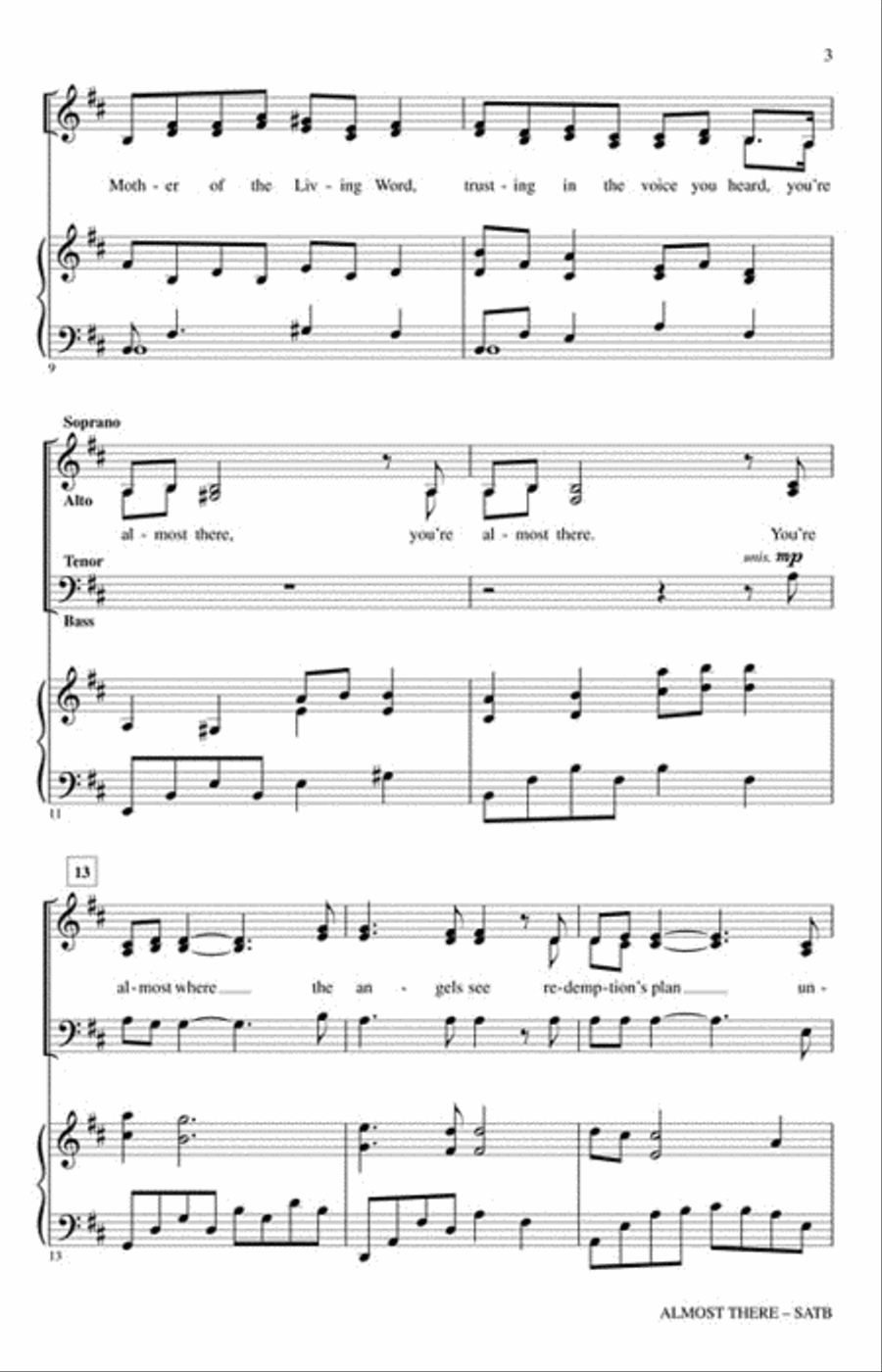 Almost There Almost There 4-Part scores gallery preview page 3