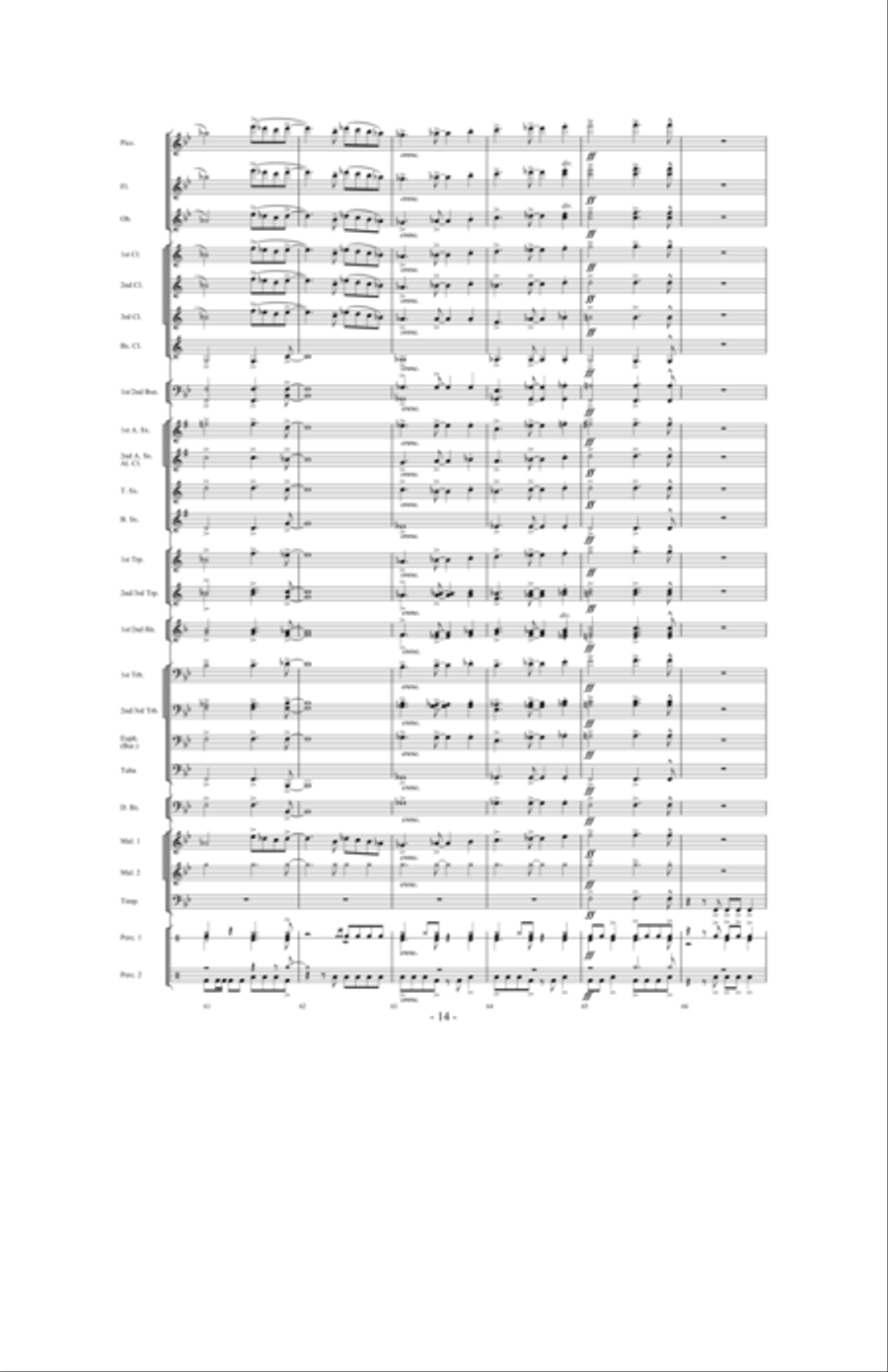 Nightflight Concert Band scores gallery preview page 13