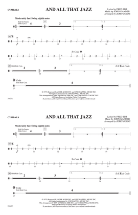 And All That Jazz (from Chicago): Cymbals
