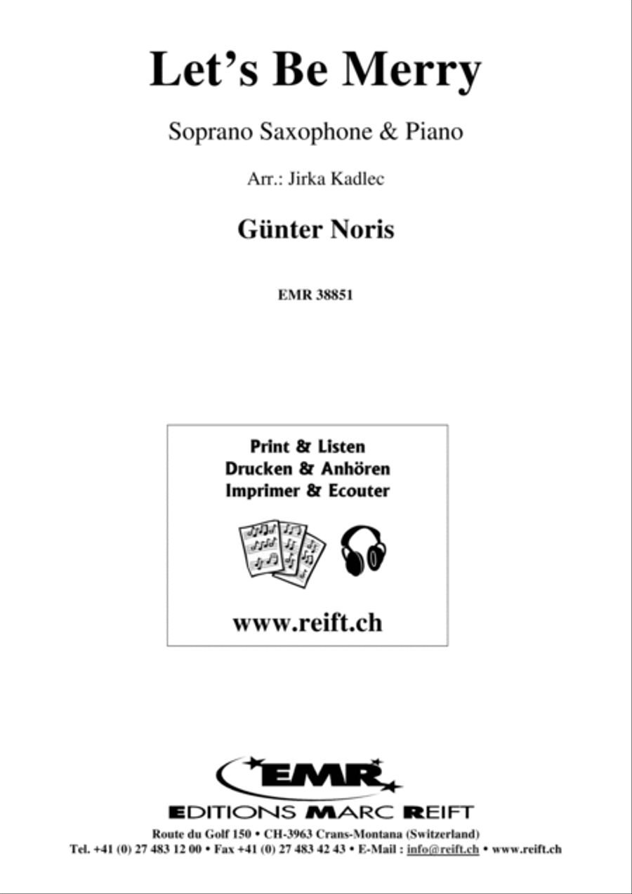 Let's Be Merry Let's Be Merry Soprano Saxophone scores gallery preview page 1