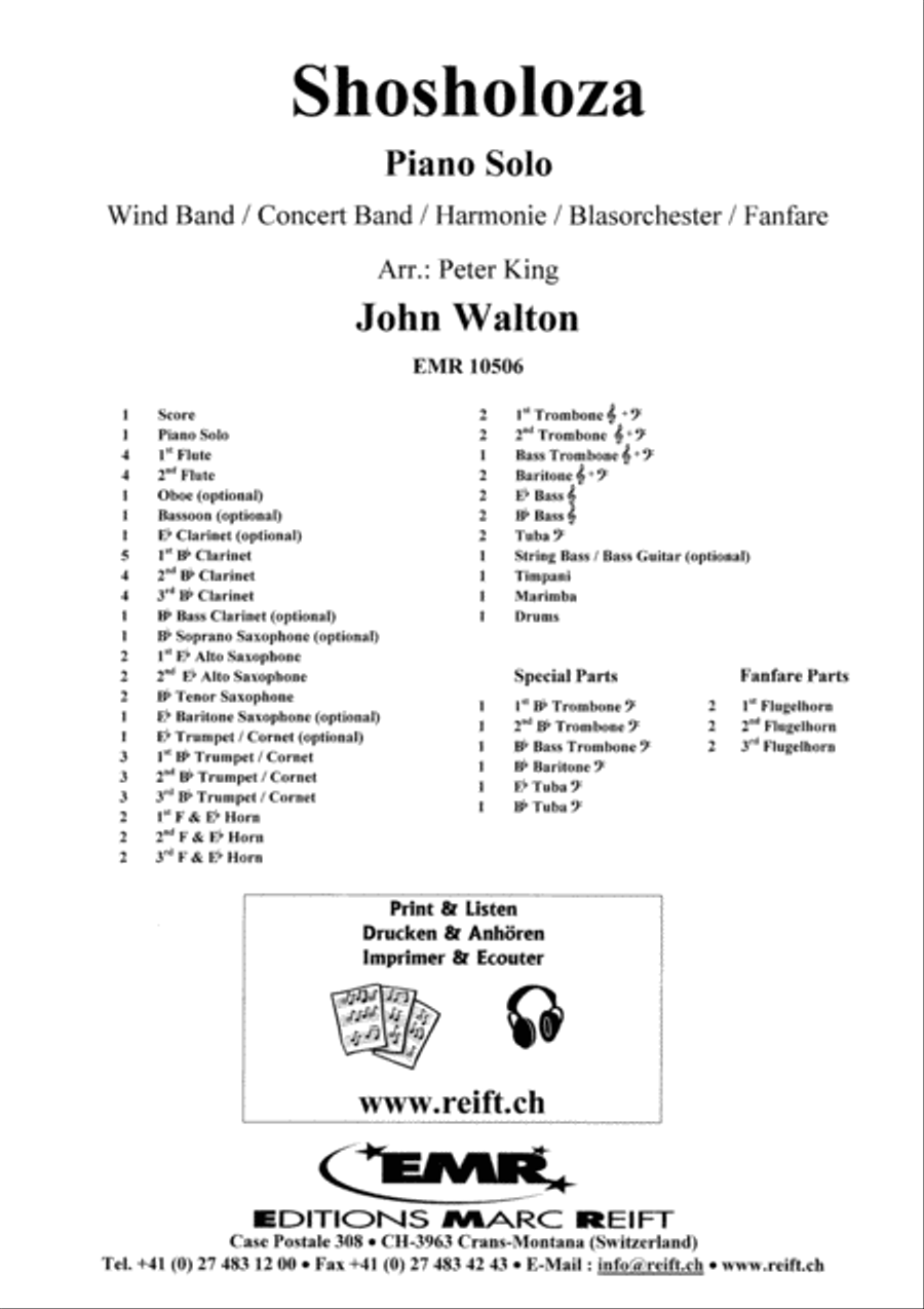 Shosholoza Concert Band scores gallery preview page 2