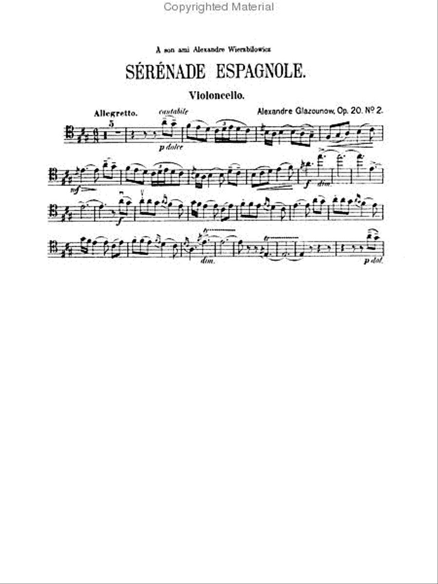Serenade Espagnole Small Ensemble scores gallery preview page 3