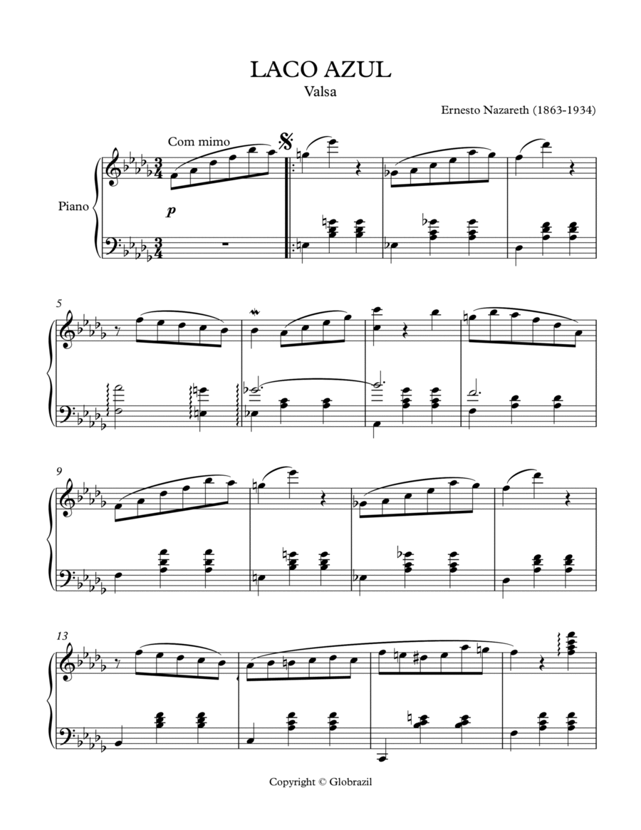LACO AZUL LACO AZUL Piano Solo scores gallery preview page 1