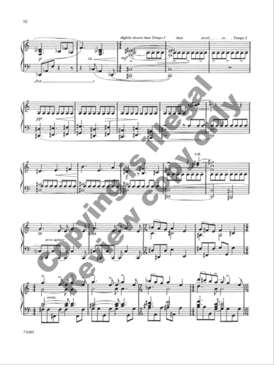 Lamentation and Scherzo Piano Solo scores gallery preview page 8