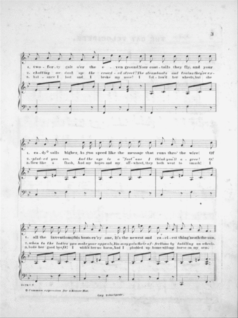 The Gay Velocipede Voice scores gallery preview page 3