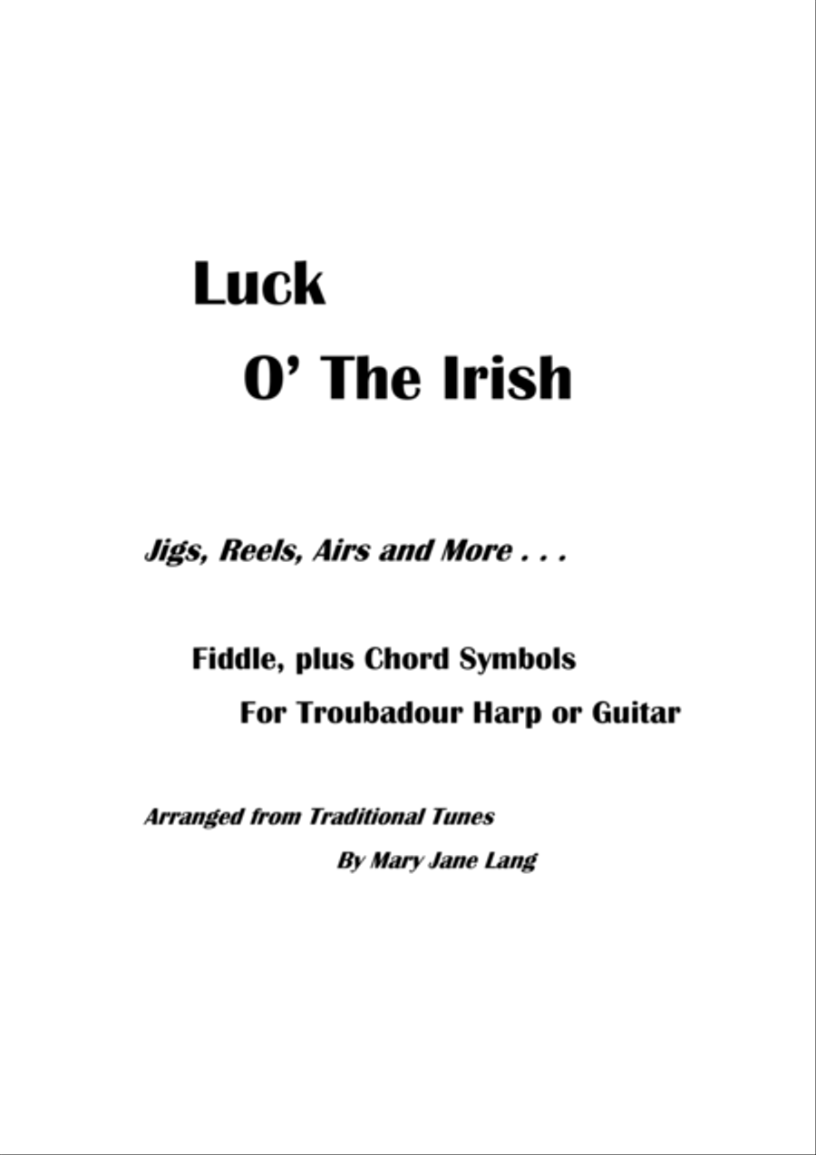 Luck O' the Irish -- Jigs, Reels, Airs and More Violin Solo scores gallery preview page 1