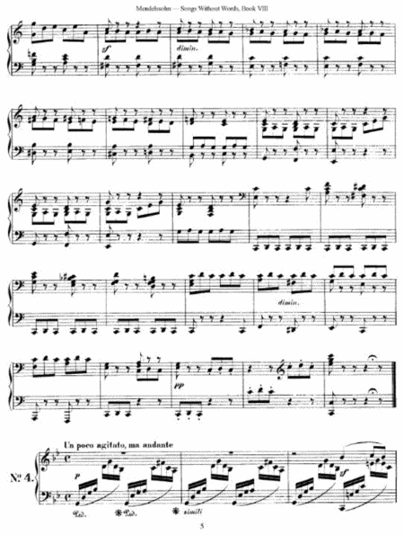 Mendelssohn - Songs Without Words Book VIII Op. 102