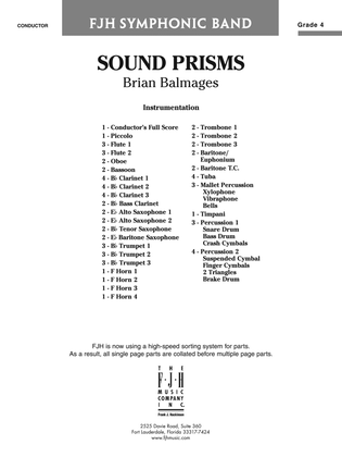 Sound Prisms: Score