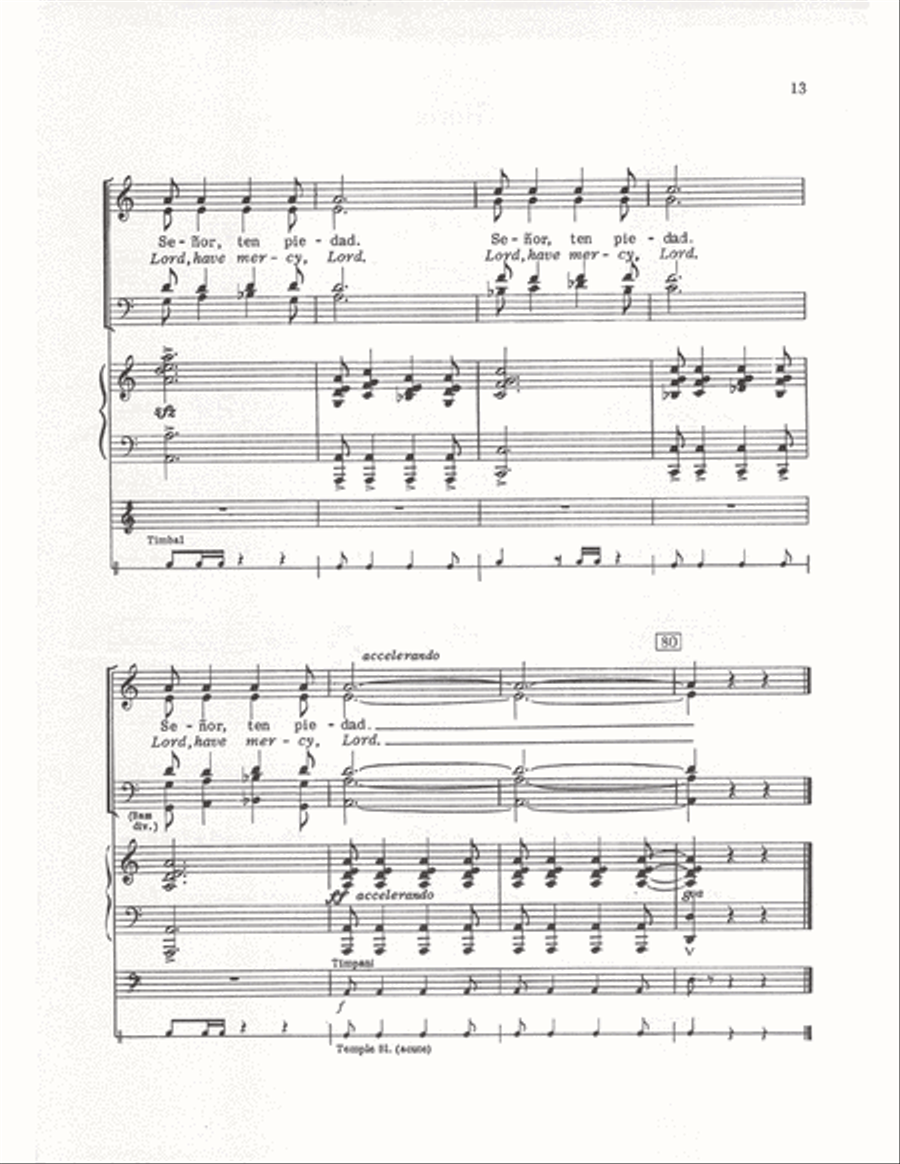 The Cuban Mass (Vocal Score) 4-Part scores gallery preview page 10