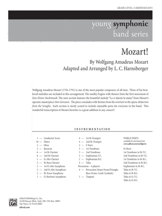 Book cover for Mozart!: Score