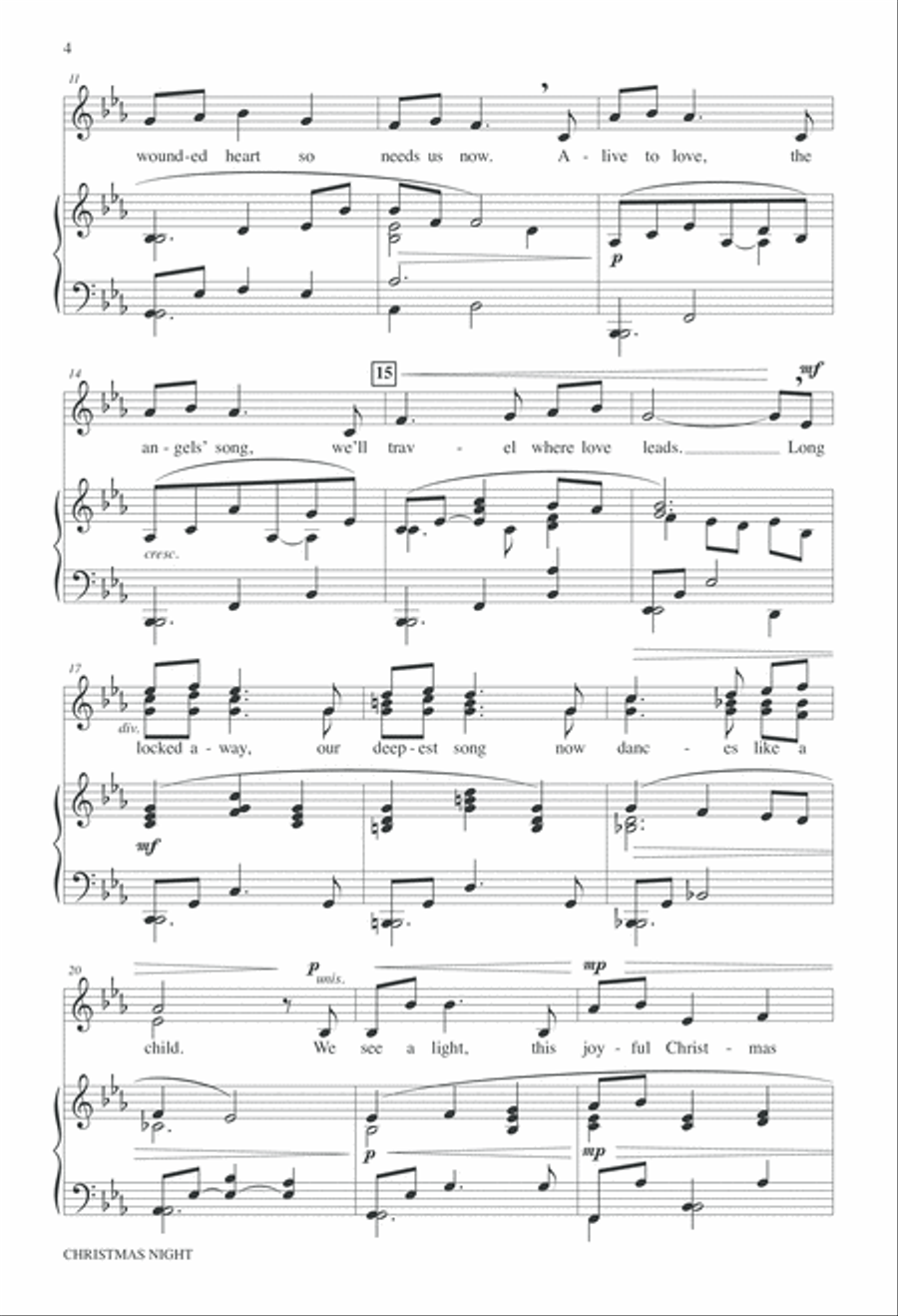 Christmas Night Christmas Night 4-Part scores gallery preview page 4