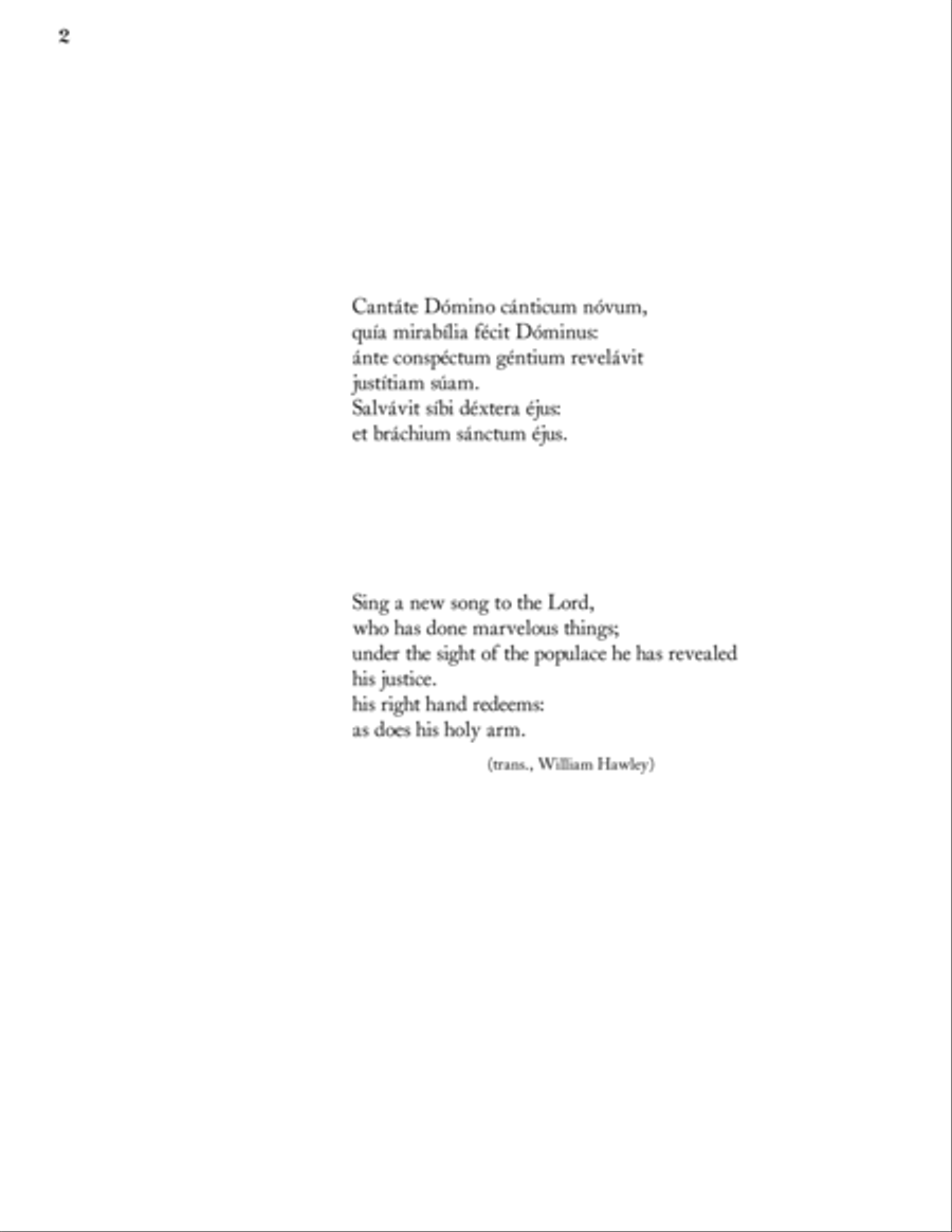 Cantate Domino Canticum Novum Divisi scores gallery preview page 2