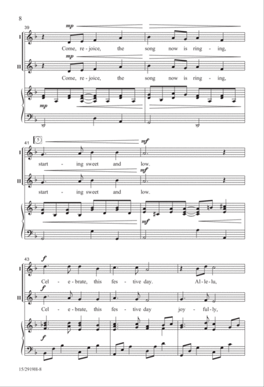 Sing Out a Joyful Song! 2-Part scores gallery preview page 9