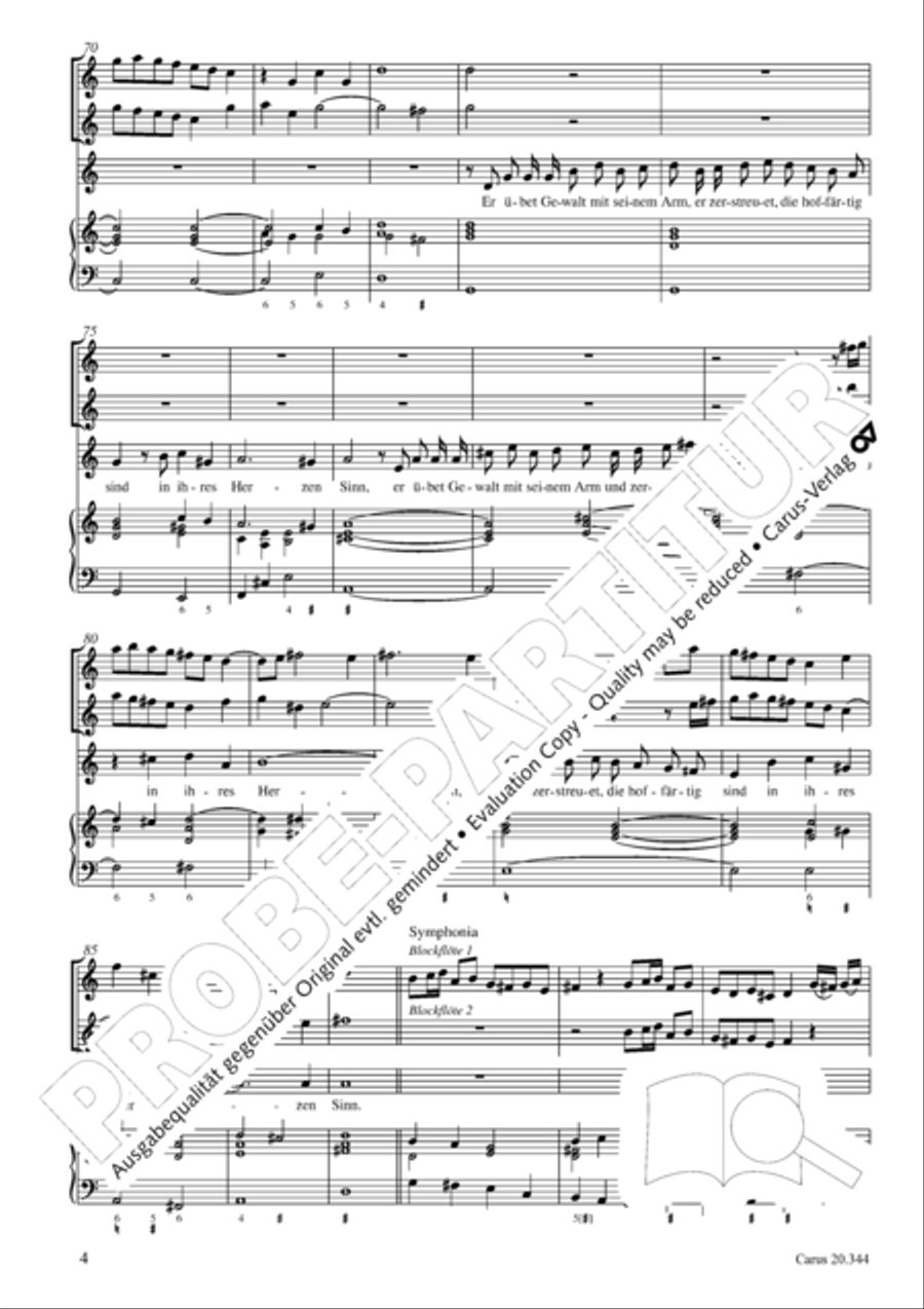 All my spirit exalts my Saviour (Meine Seele erhebt den Herren) Soprano Voice scores gallery preview page 5
