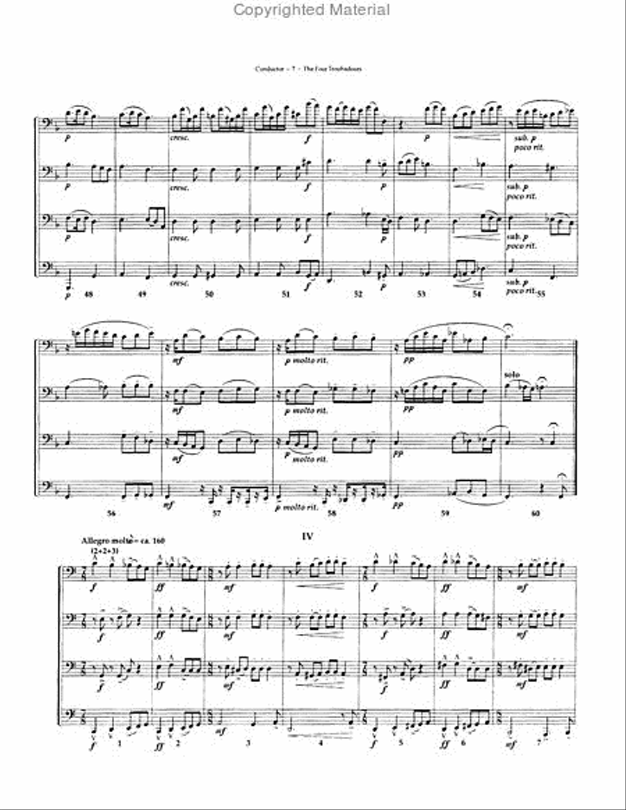 The Four Troubadours The Four Troubadours EETT scores gallery preview page 5