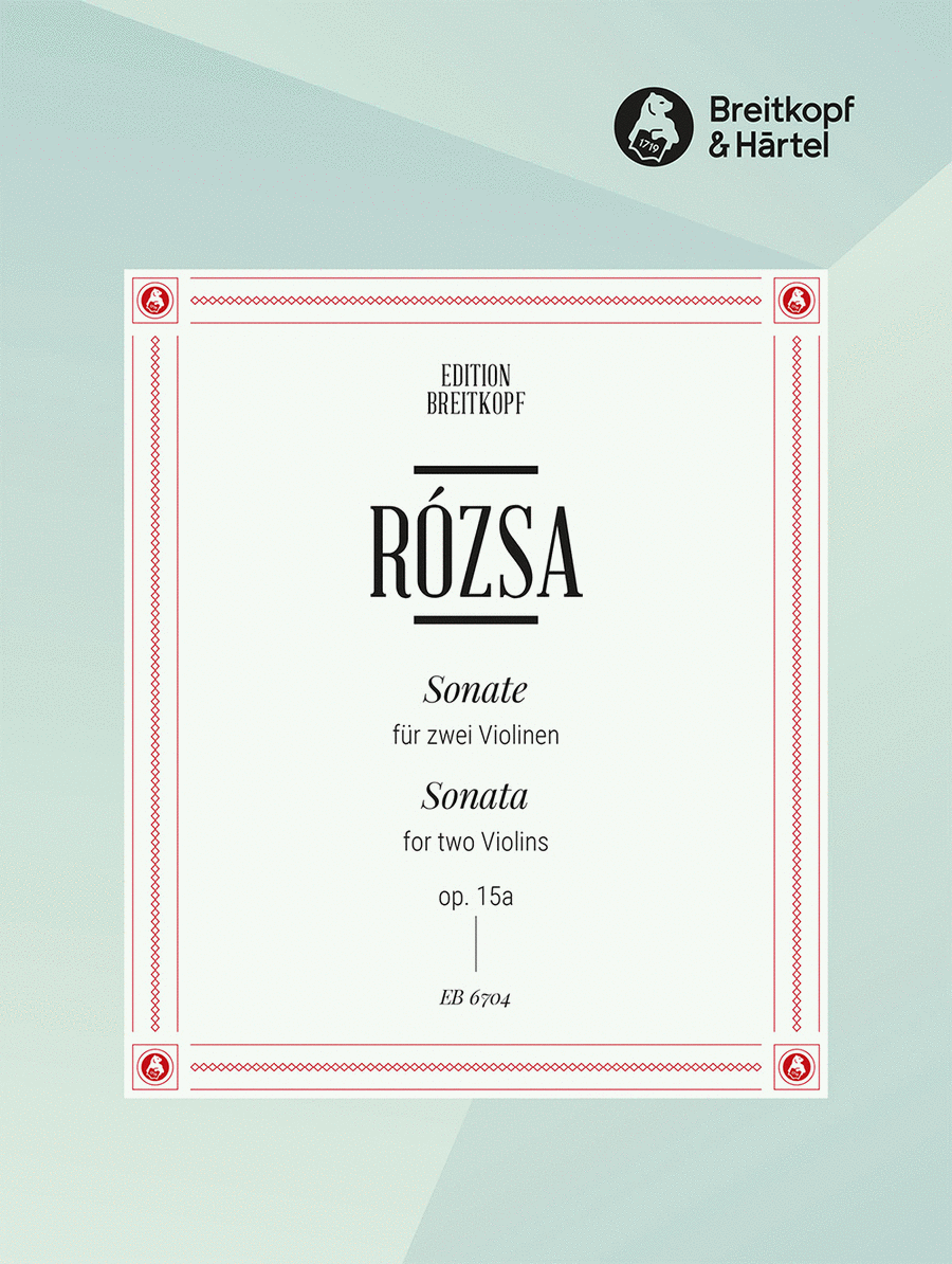 Sonata Op. 15a Violin Solo scores gallery preview page 1