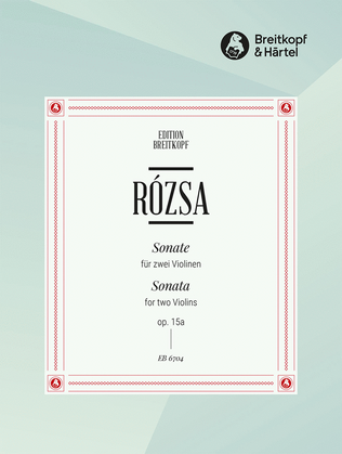 Book cover for Sonata Op. 15A
