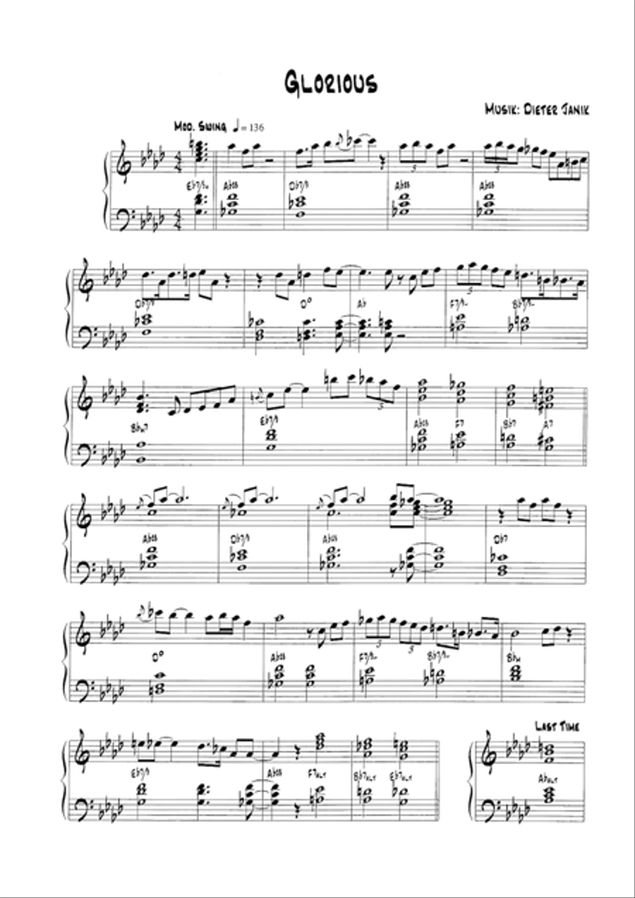 Glorious Piano Solo scores gallery preview page 3