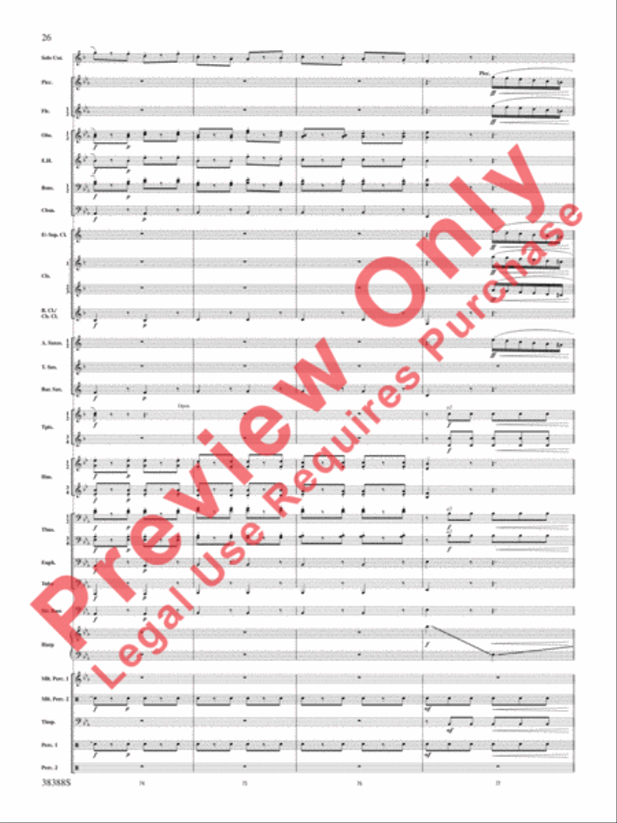Napoli Napoli Concert Band scores gallery preview page 27