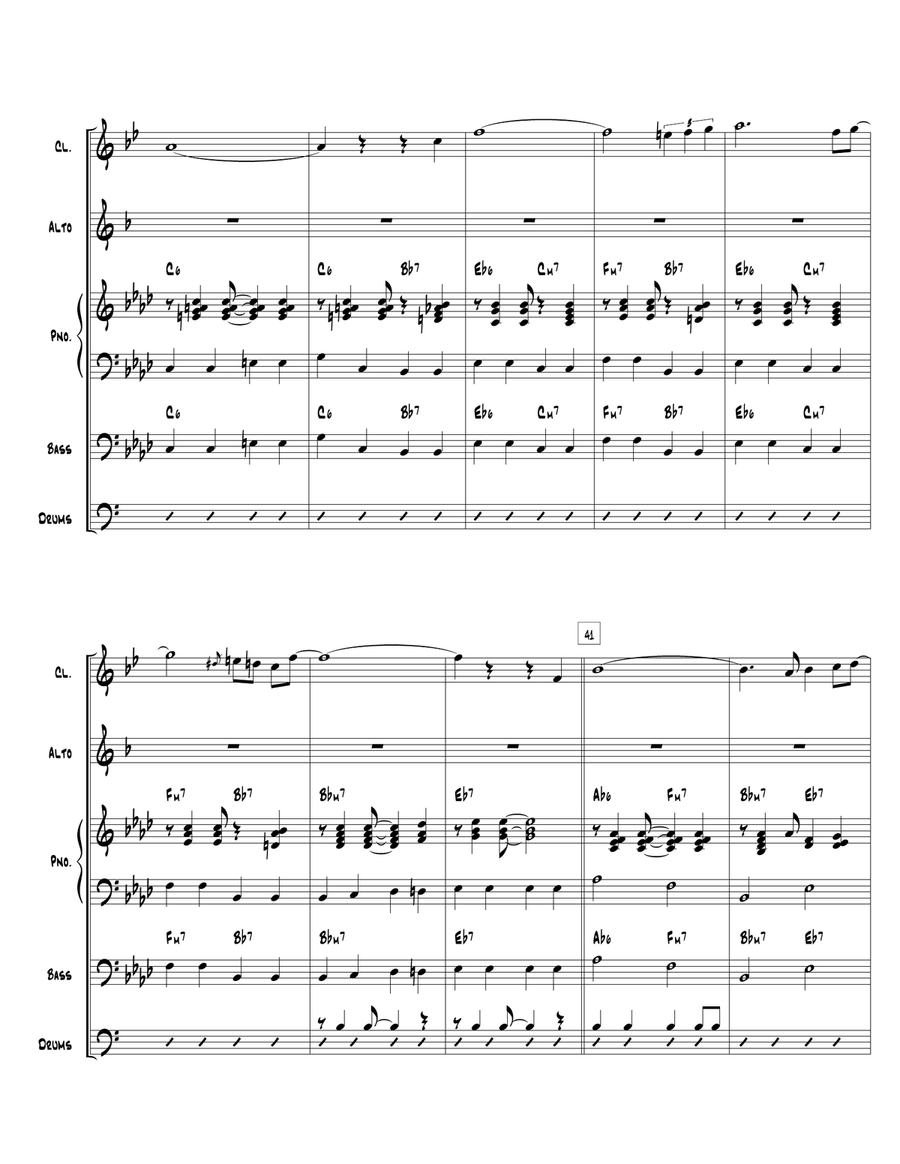 Beyond The Sea Jazz Ensemble scores gallery preview page 4