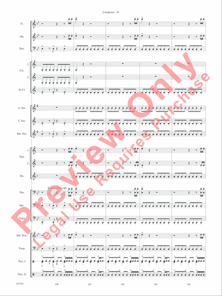 Harry Potter and the Goblet of Fire, Selections from Concert Band scores gallery preview page 18