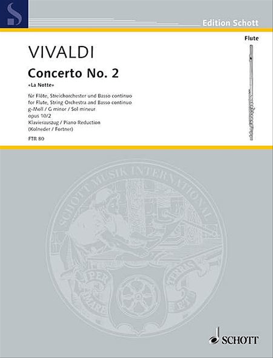 Concerto No. 2 in G Minor, Op. 10 (RV 439/PV 342) Flute Solo scores gallery preview page 1