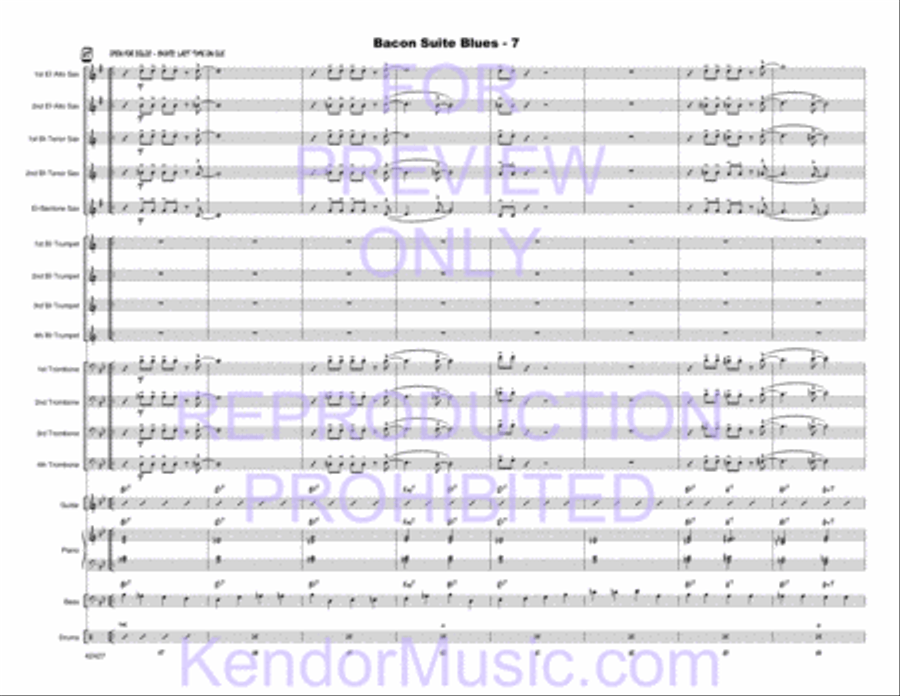 Bacon Suite Blues Jazz Ensemble scores gallery preview page 9