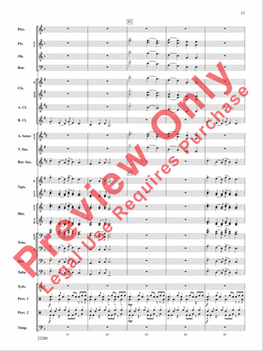 Mandjiani Concert Band scores gallery preview page 18