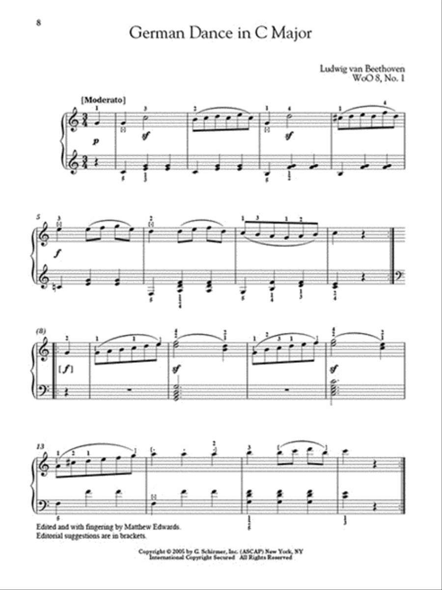 Three Centuries of Piano Music: 18th, 19th & 20th Centuries Piano Solo scores gallery preview page 6