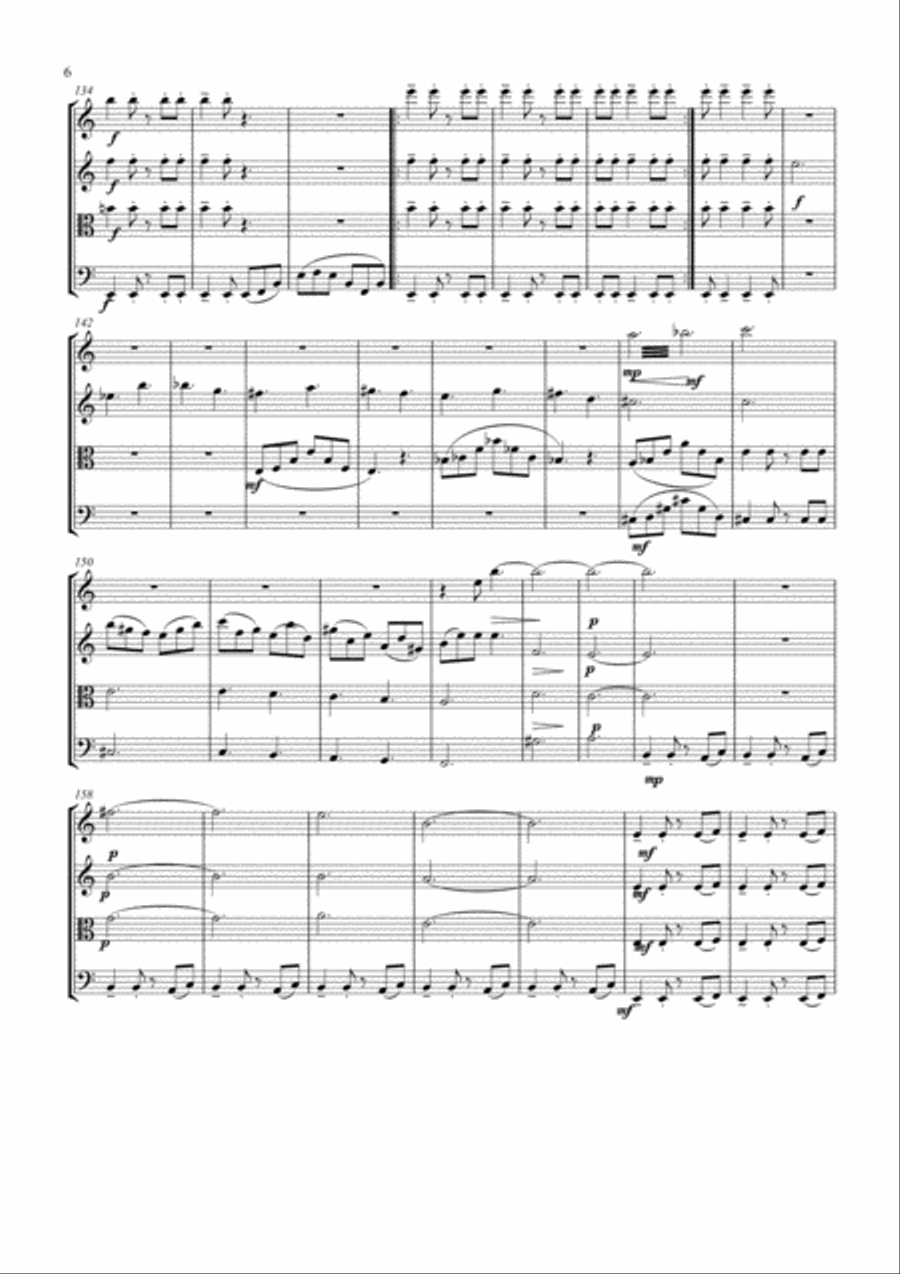 String Quartet No. 2 String Quartet scores gallery preview page 6