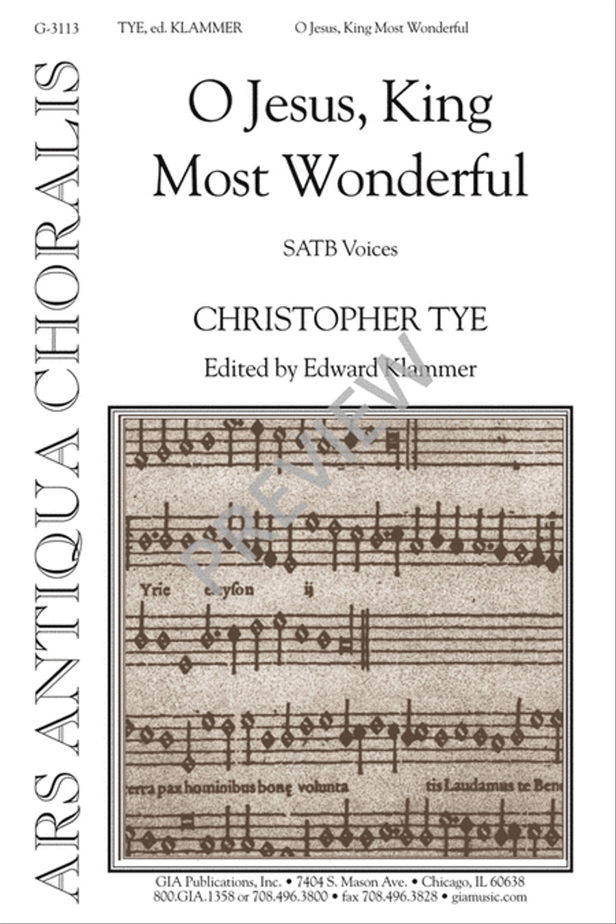 O Jesus, King Most Wonderful 4-Part scores gallery preview page 2