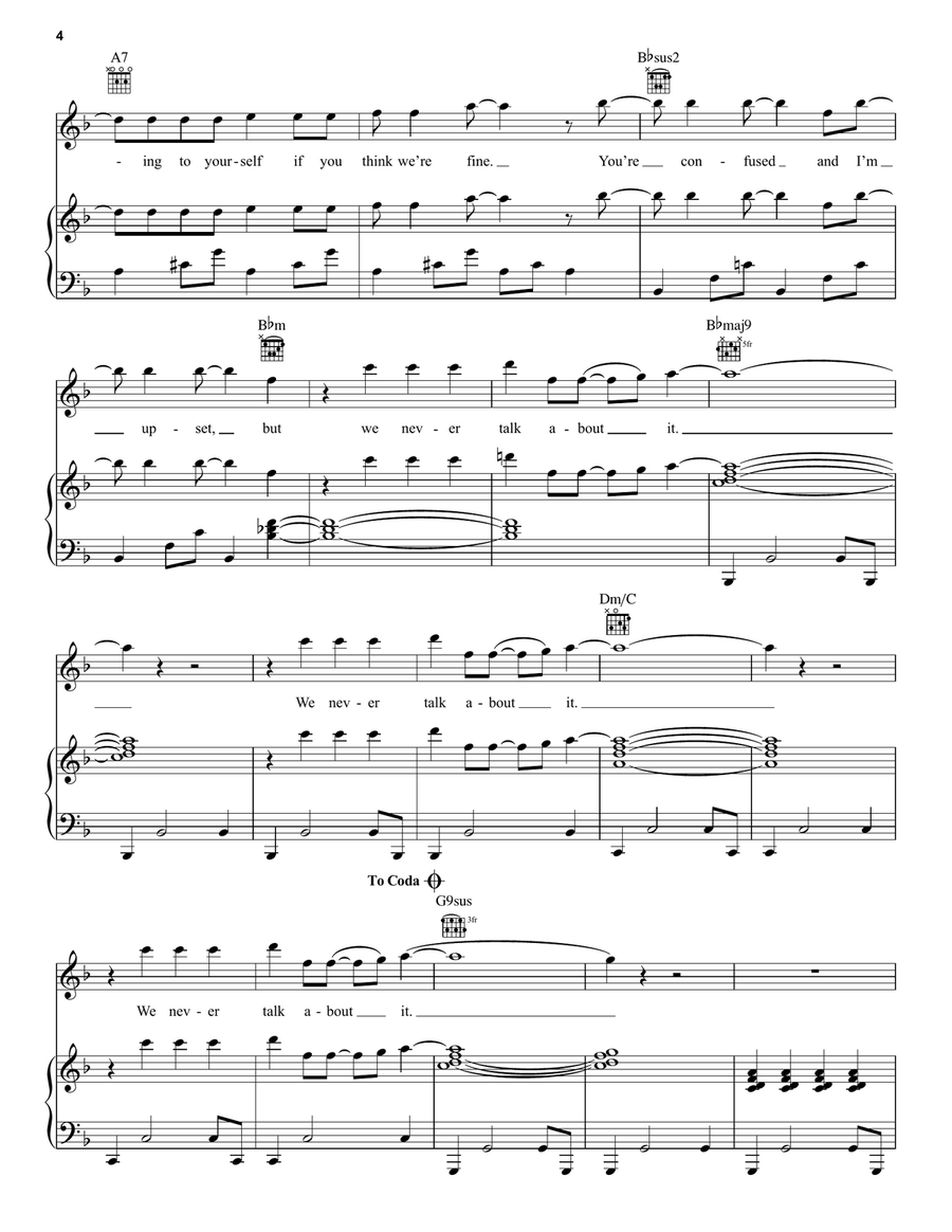 Sharpest Tool Piano, Vocal, Guitar scores gallery preview page 4
