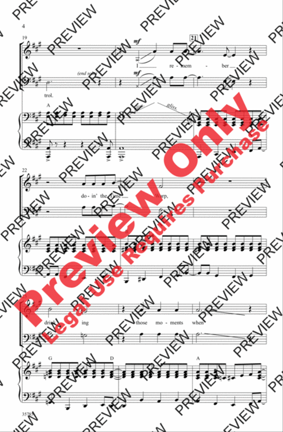 The Time Warp (from The Rocky Horror Picture Show) 3-Part scores gallery preview page 4