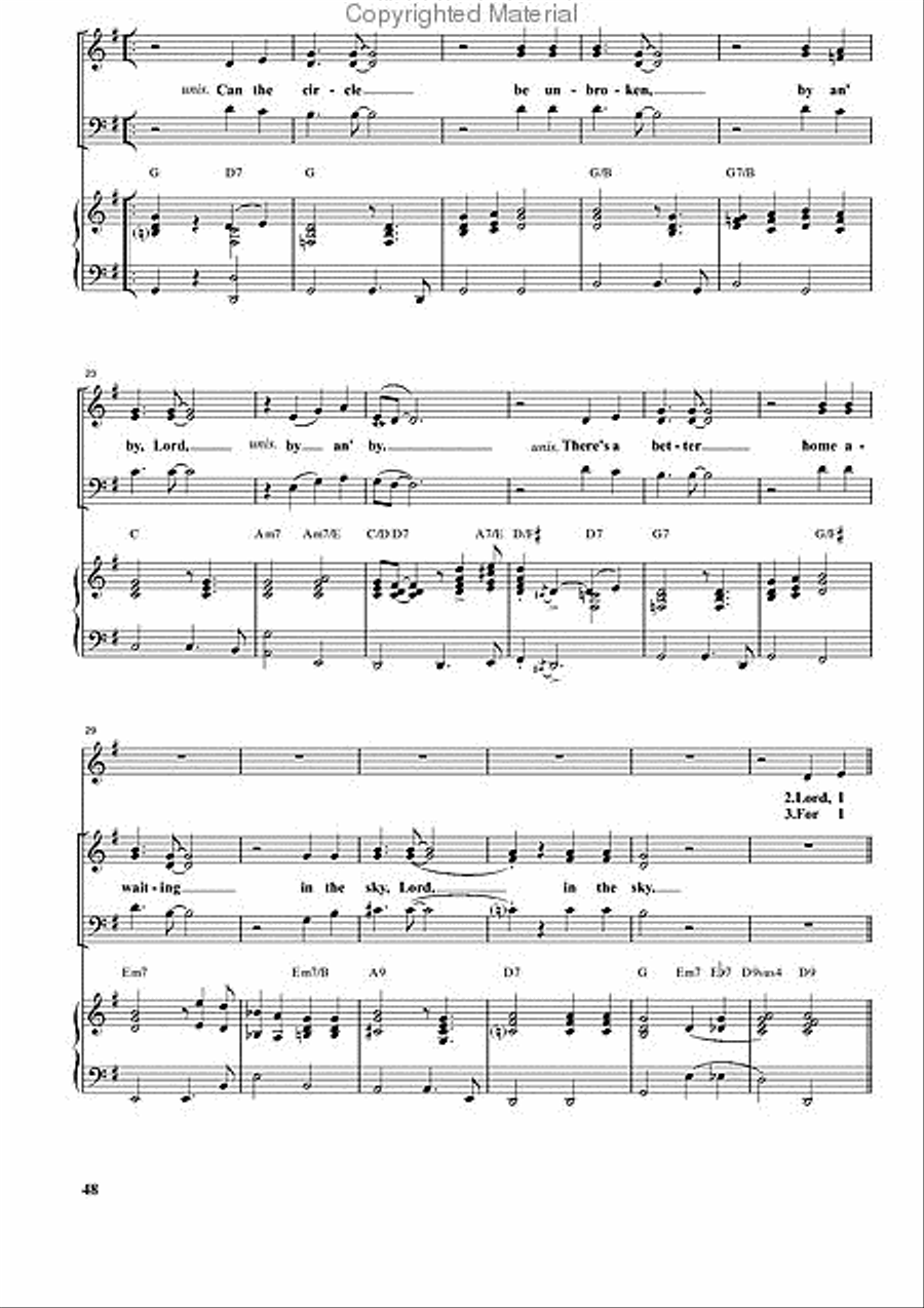 Can the Circle Be Unbroken 3-Part scores gallery preview page 2