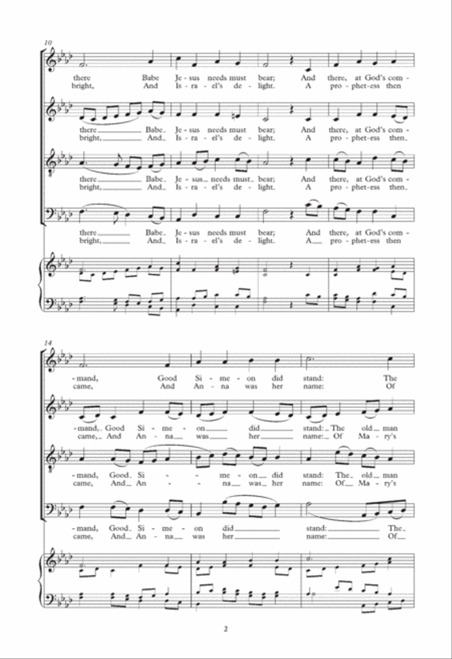 Mary, That Mother Mild 4-Part scores gallery preview page 2