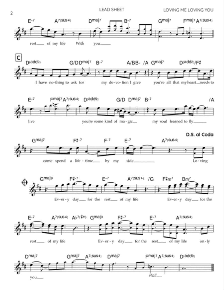 Loving Me Loving You (As heard on The Young and the Restless) Piano scores gallery preview page 2