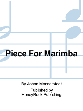 Book cover for Piece For Marimba