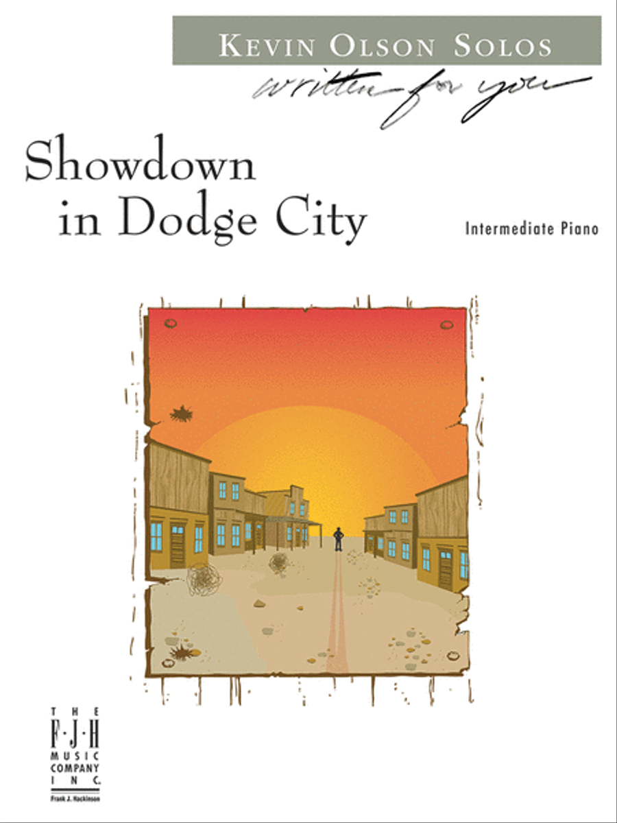 Showdown in Dodge City Piano Solo scores gallery preview page 1